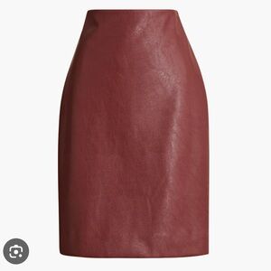 J.Crew faux leather pencil skirt